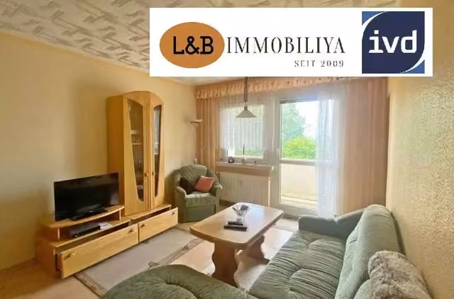 Let two-room flat with balcony and parking in Hohenstein-Ernstthal